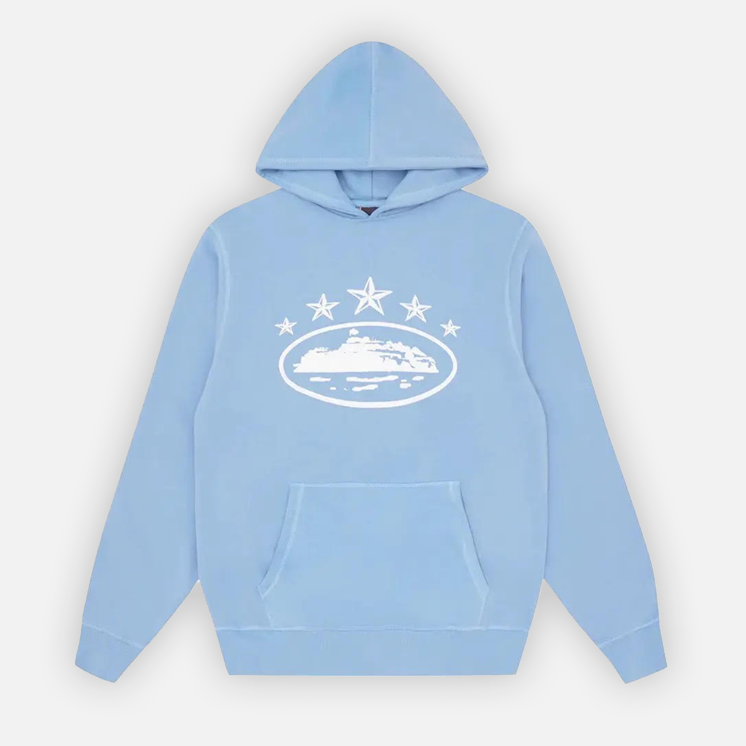 Corteiz 5starz Alcatraz Hoodie - Baby Blu
