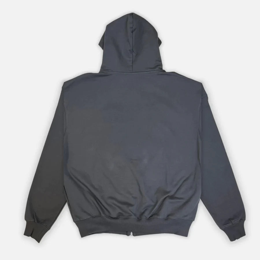 Broken Planet "Twin Flames" Zip Up Hoodie - Ash Grey