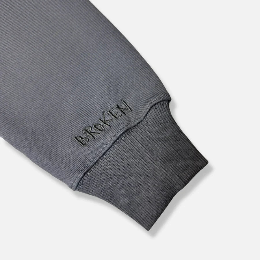 Broken Planet "Twin Flames" Zip Up Hoodie - Ash Grey