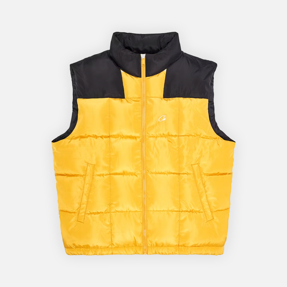 Corteiz Bolo Bodywarma Vest - Yellow/Black