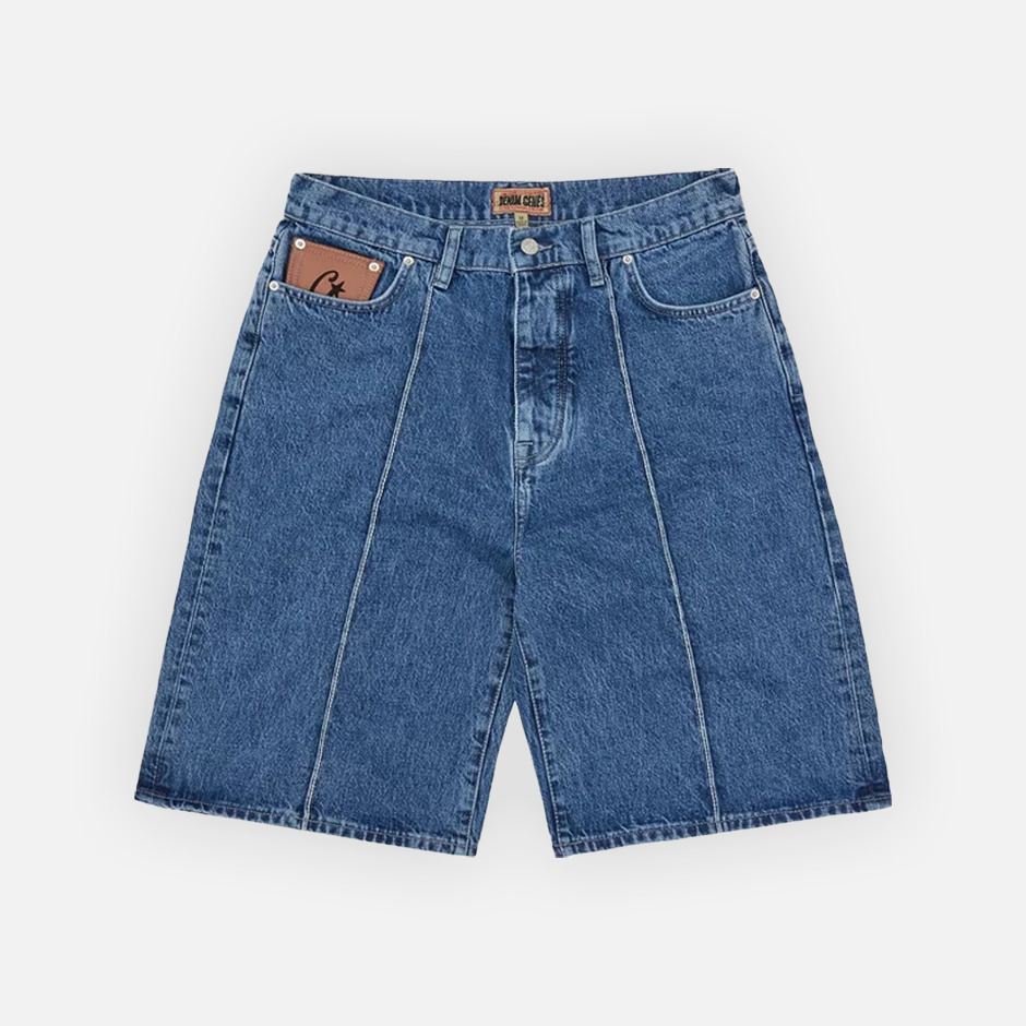 Corteiz C-Star Denim Jorts - Faded Blue