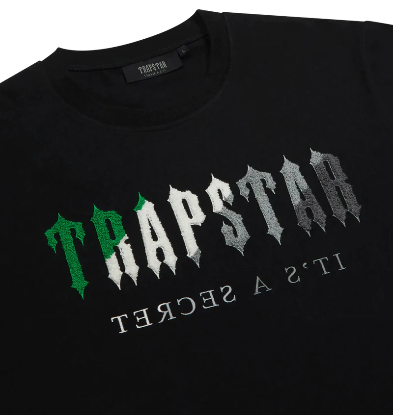 Trapstar Chenille Decoded Short Set - Green/Black