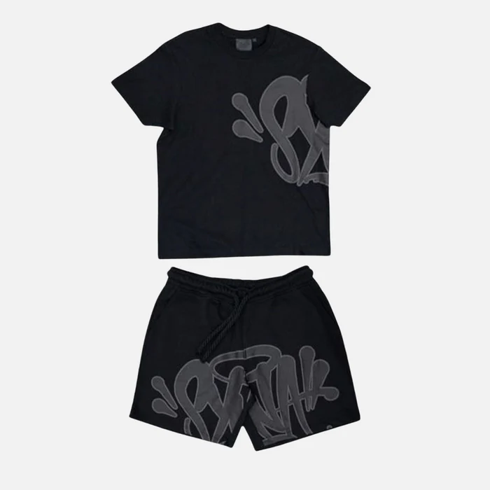 Syna 'Syna Logo' T-Shirt & Short Set - Black