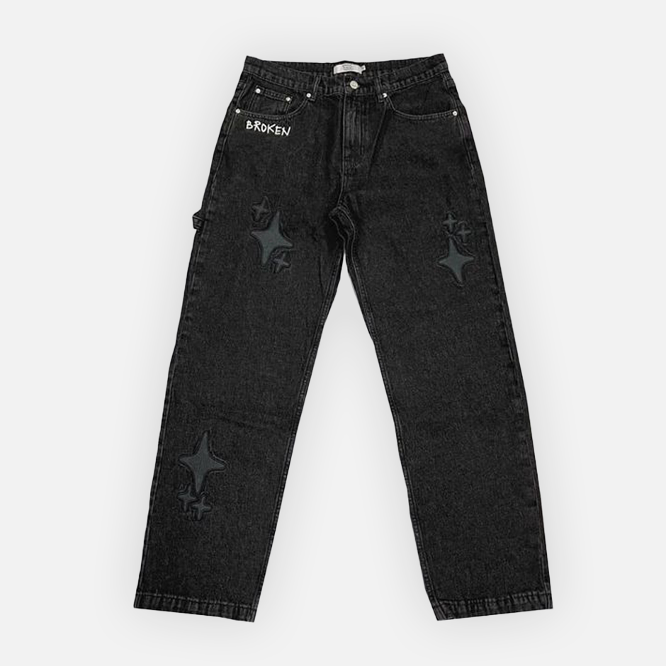 Broken Planet Market Star Jeans - Black