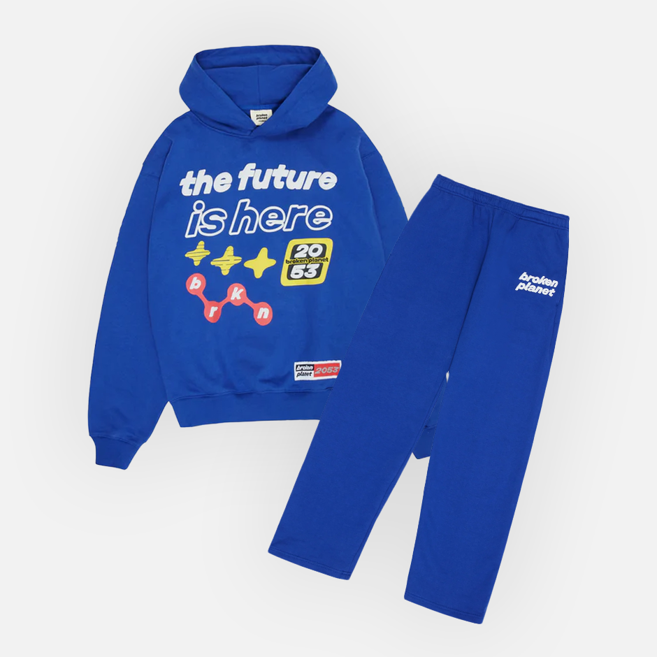 Broken Planet "The Future Is Here" Tracksuit - Deep Blue