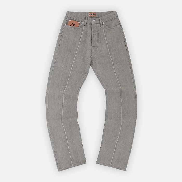 Corteiz C-Star Denim Jeans - Grey