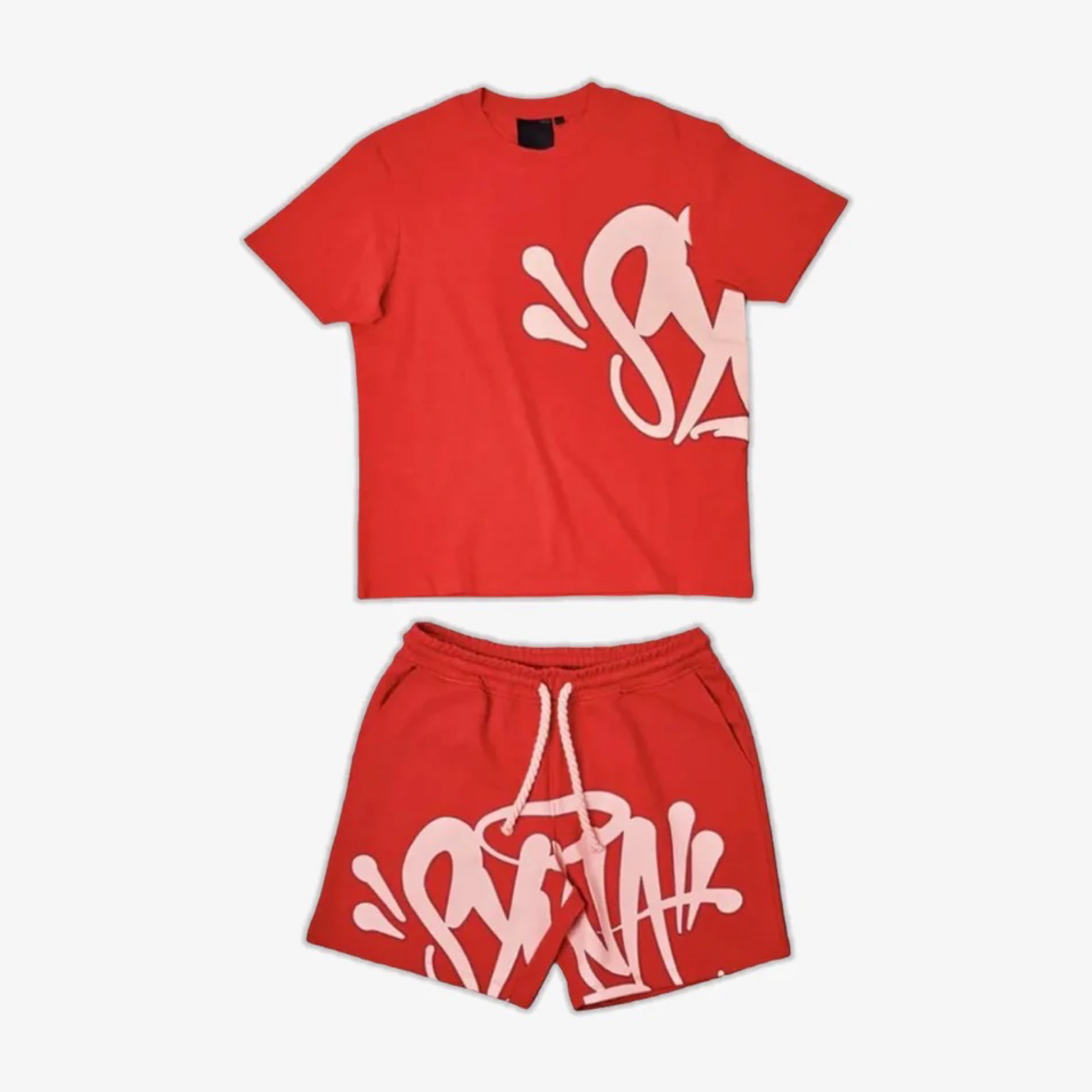 Syna 'Syna Logo' T-Shirt & Short Set - Red