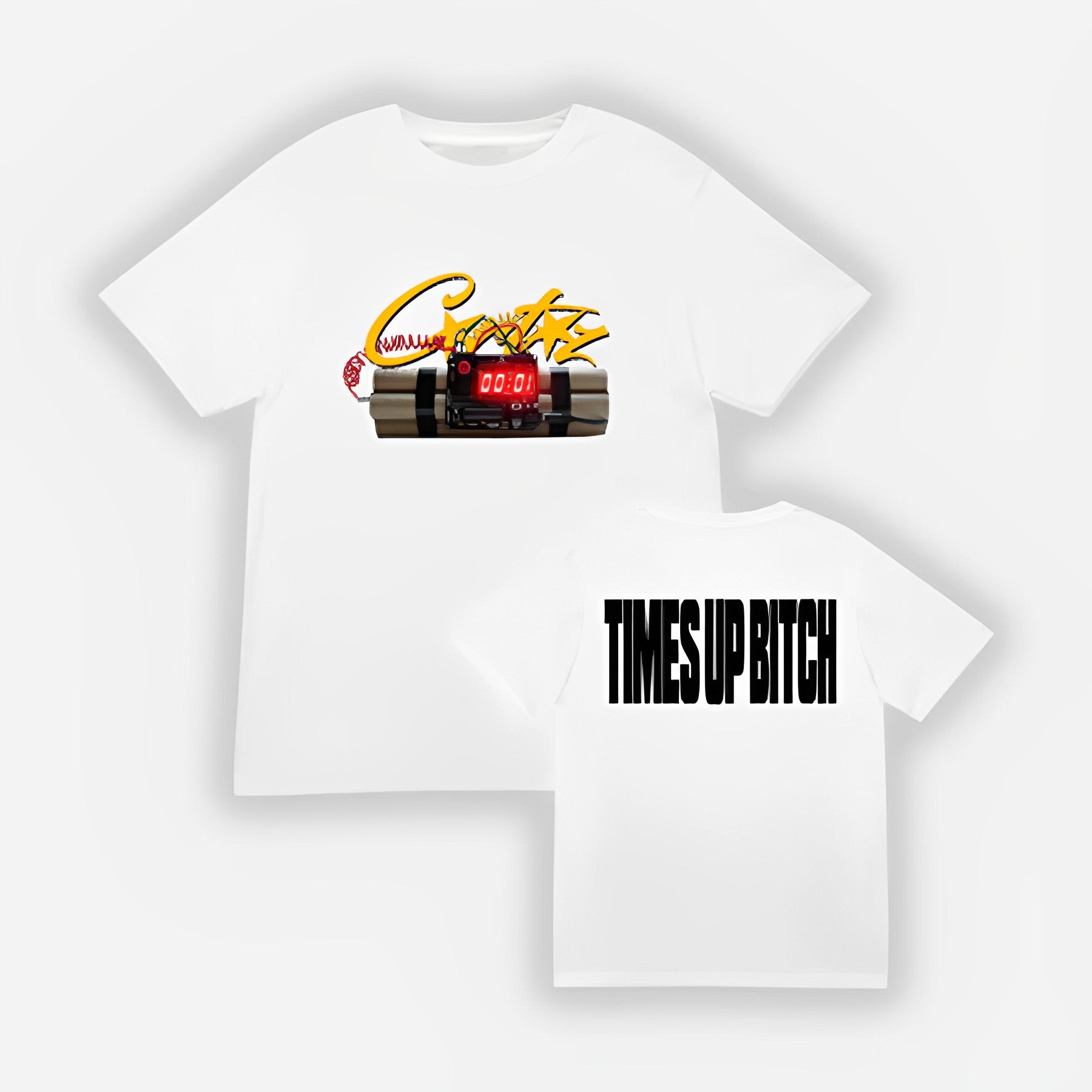 Corteiz "Times Up B*tch" T-Shirt - White